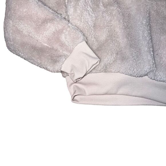 NWT ATHLETIC COLLECTION Oatmeal Teddy Pullover Jacket Size Large - Picture 3 of 9